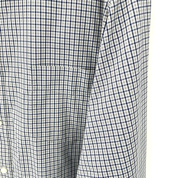 Untuckit performance men’s button front plaid shirt - Picture 5 of 10